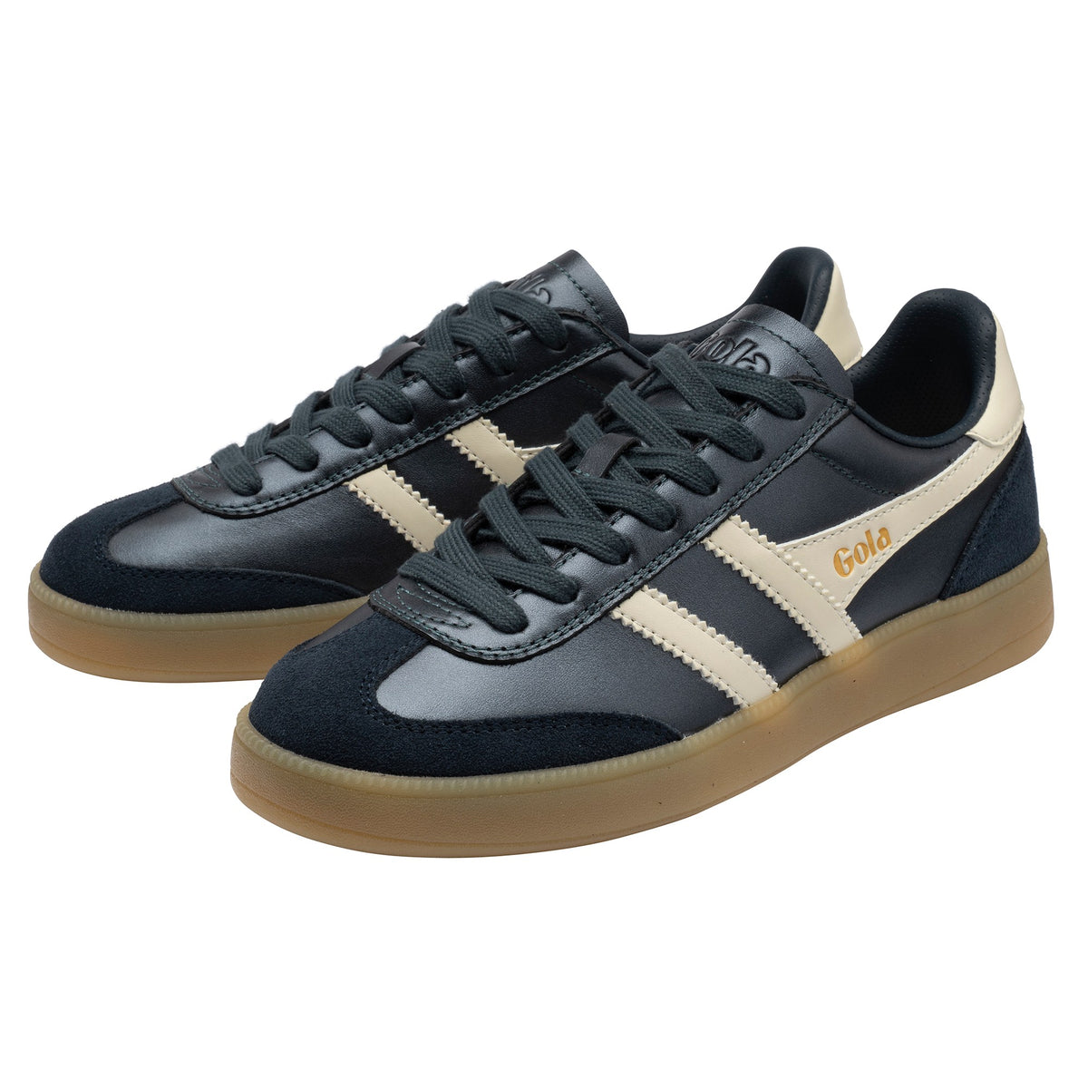 GOLA WOMEN VIPER METALLIC TRAINER NAVY/OFF WHITE/GUM