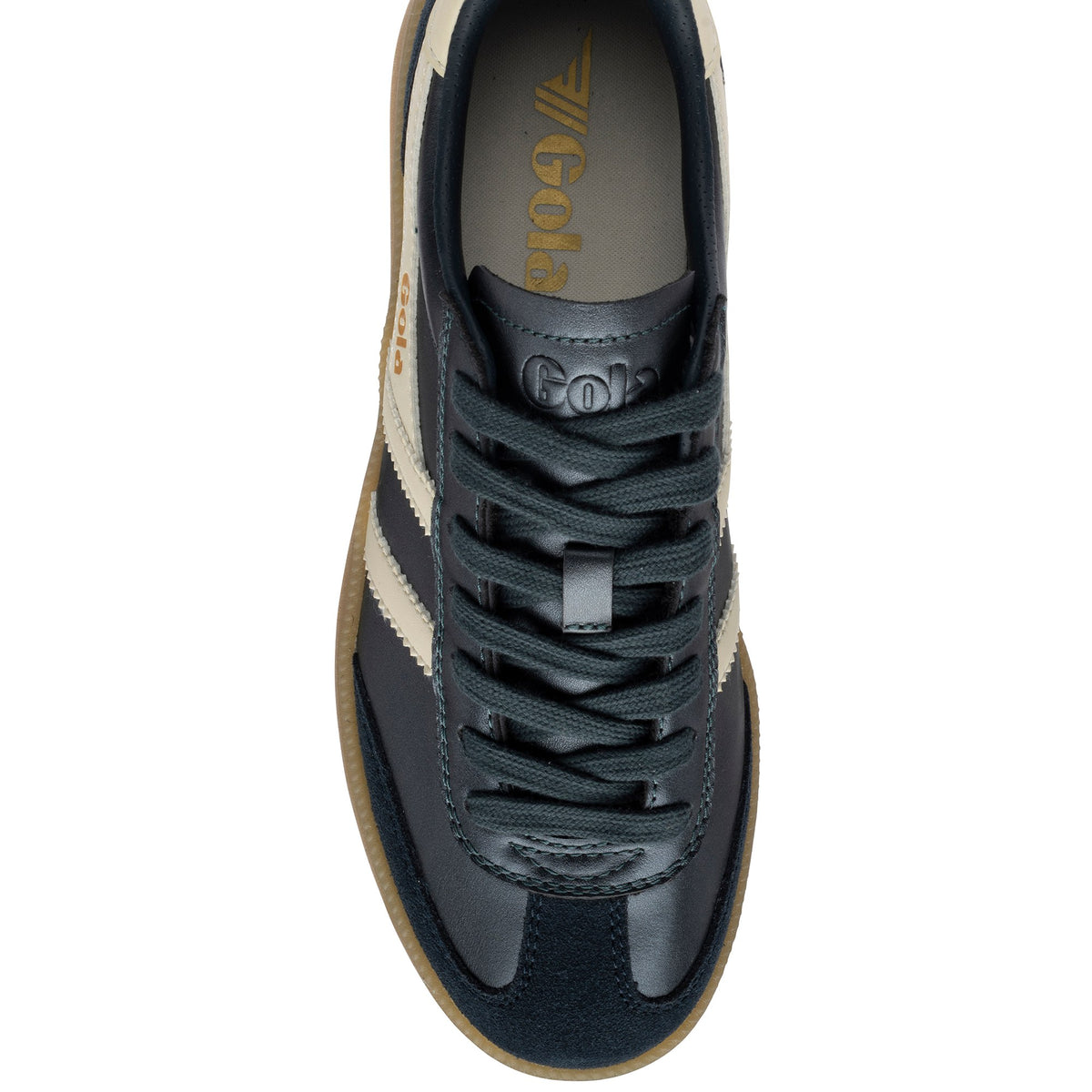 GOLA WOMEN VIPER METALLIC TRAINER NAVY/OFF WHITE/GUM