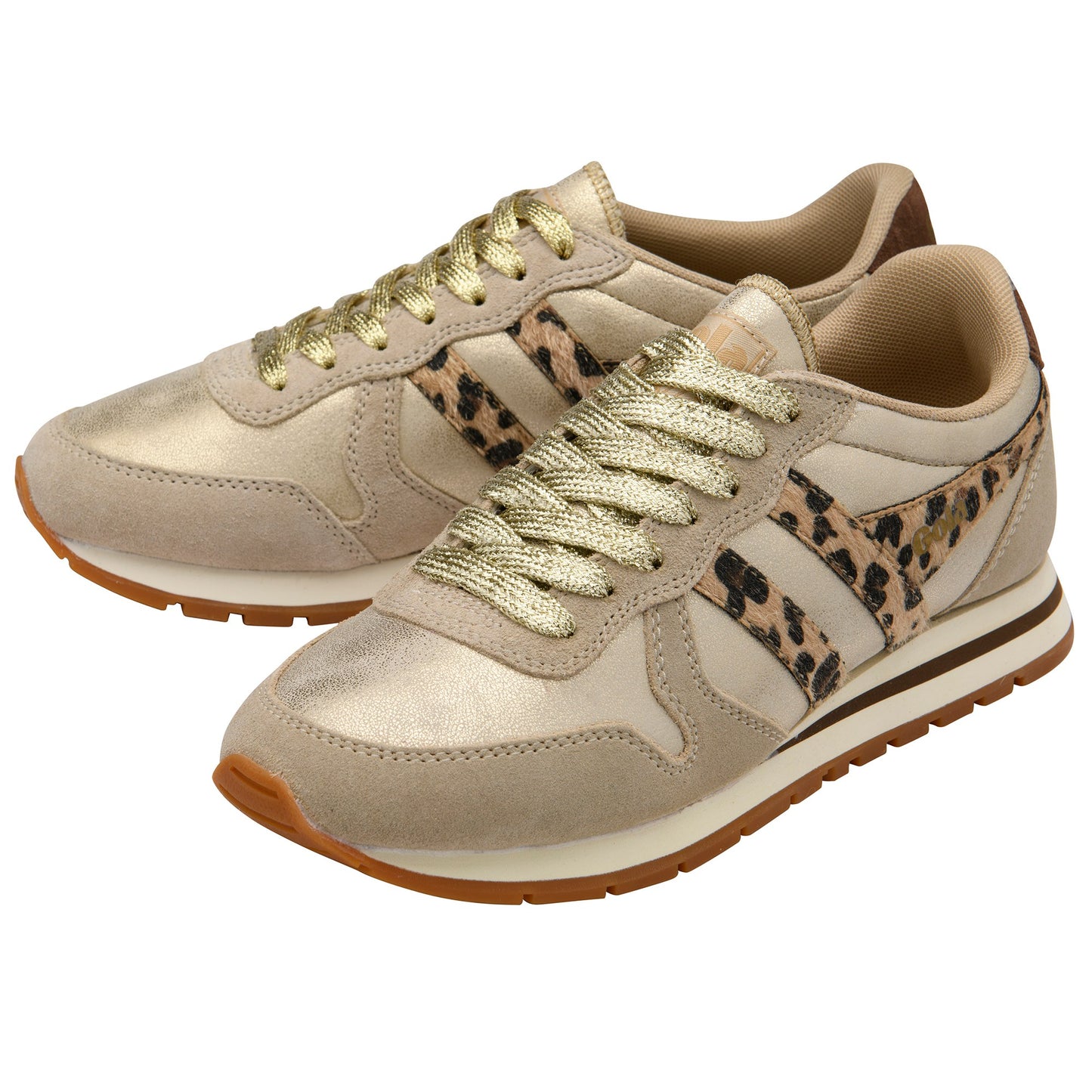 GOLA WOMEN DAYTONA BLAZE II GOLD/LEOPARD/DARK BROWN