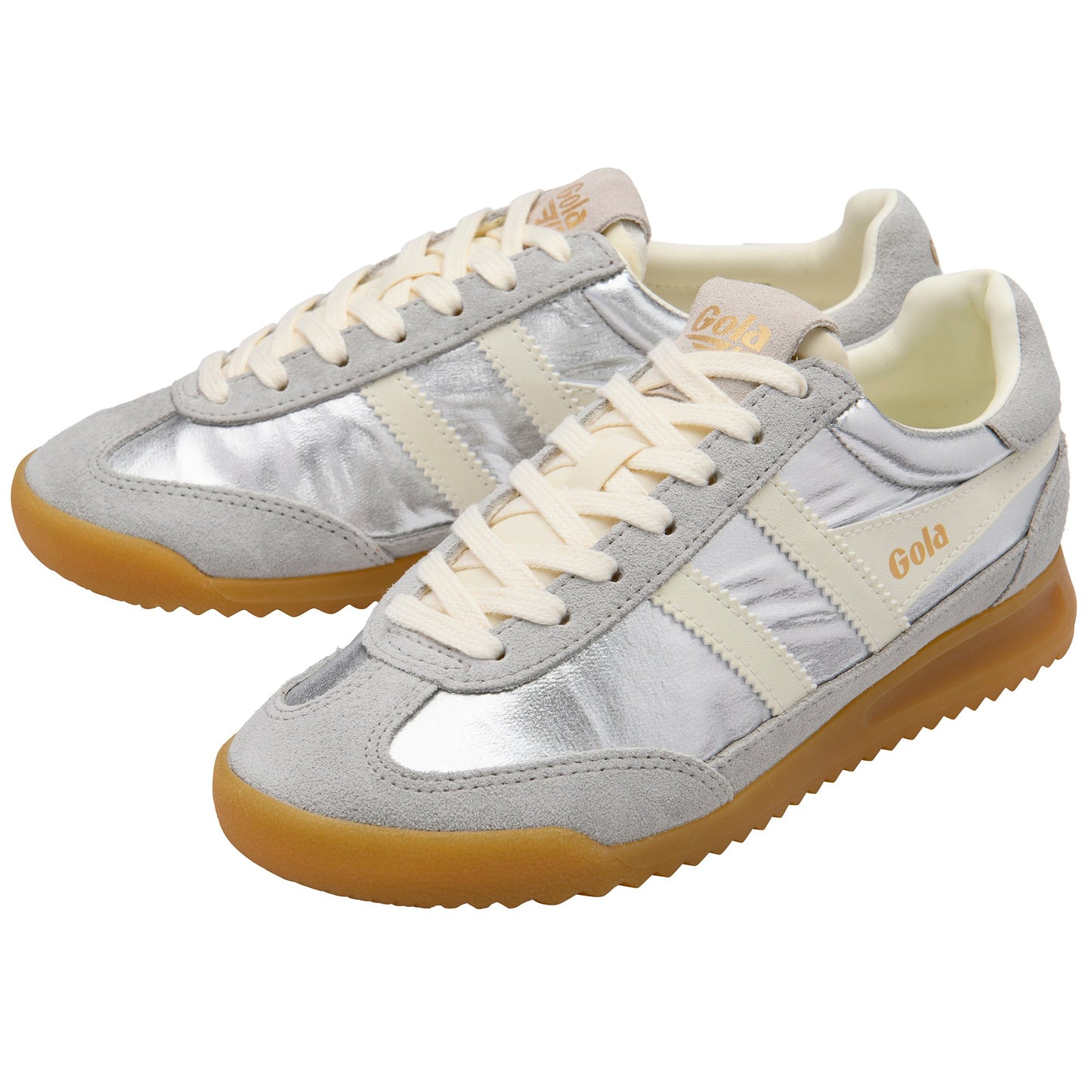 GOLA WOMEN FIREFLY METALLIC SILVER/OFF WHITE