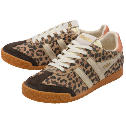 GOLA WOMEN ELAN SAFARI TRAINER LEOPARD/MOCHA/GOLD/TERRACOTTA