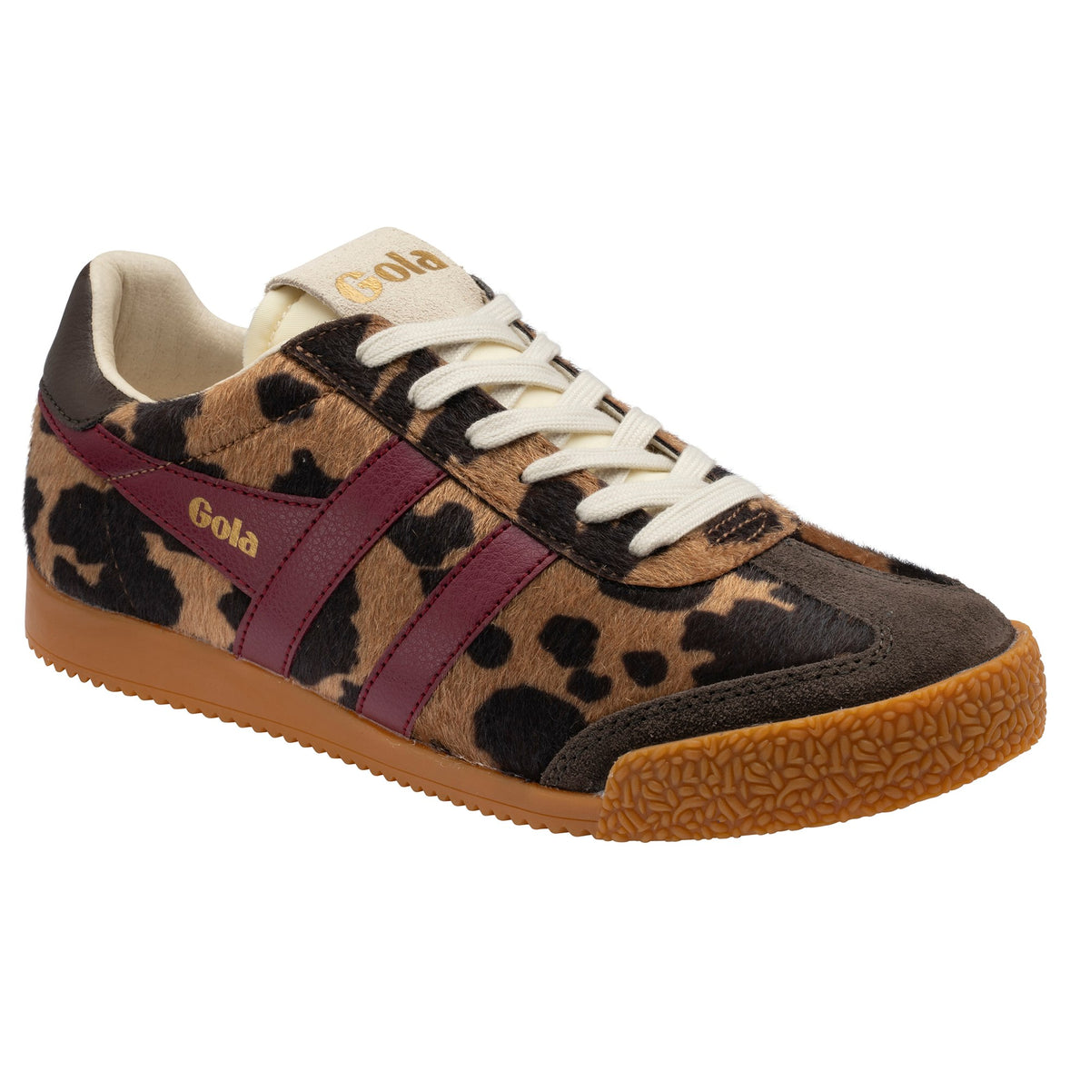 GOLA WOMEN ELAN SAVANNA TRAINER TAN COW/CERISE/MOCHA