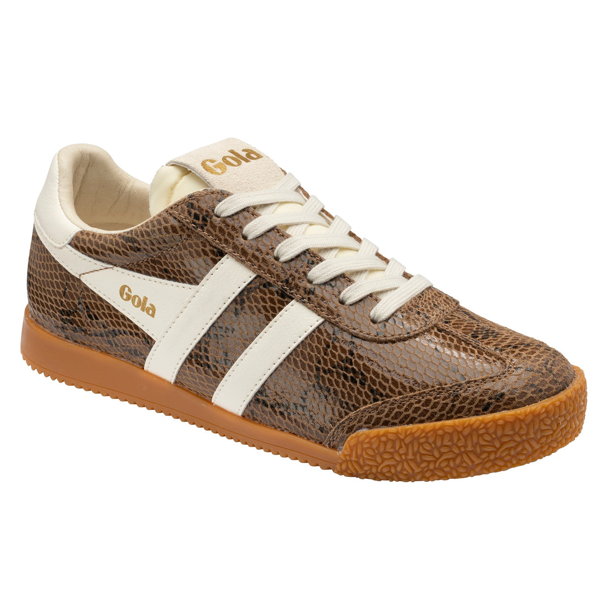 GOLA WOMEN ELAN SERPENT TRAINER OTTER/OFF WHITE