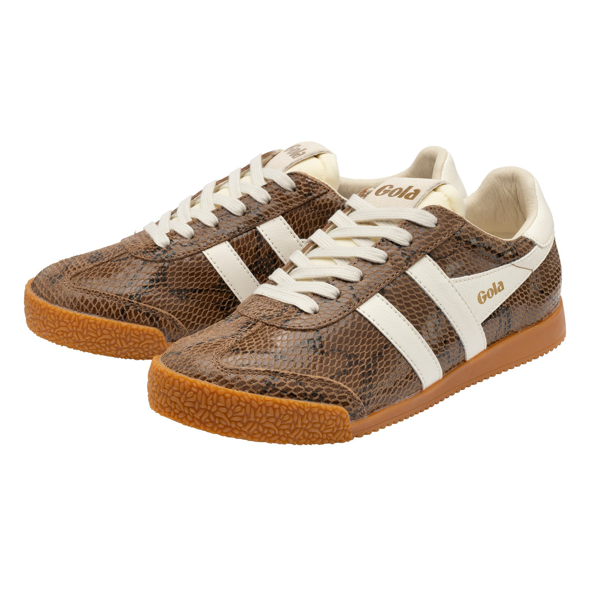 GOLA WOMEN ELAN SERPENT TRAINER OTTER/OFF WHITE