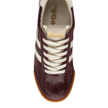 GOLA WOMEN ELAN SERPENT TRAINER WINDSOR WINE/OFF WHITE